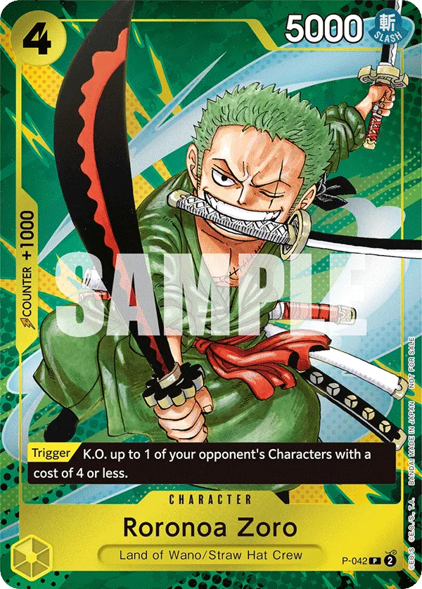 Carta Roronoa Zoro (P-042)