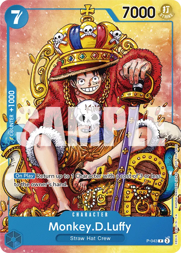 Carta Monkey.D.Luffy (P-043)