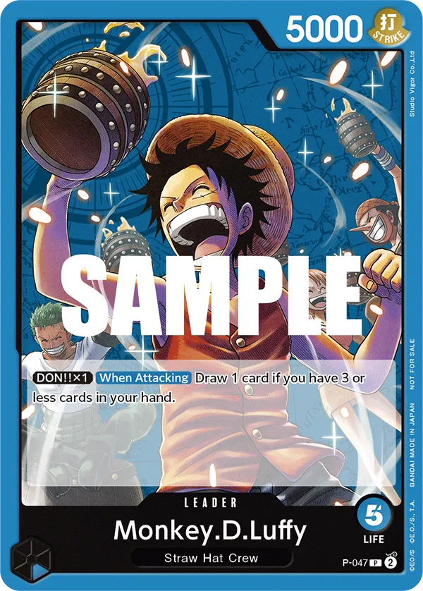 Carta Monkey.D.Luffy (P-047)