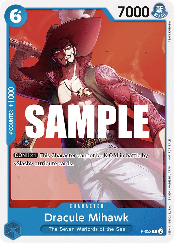 Carta Dracule Mihawk (P-052)