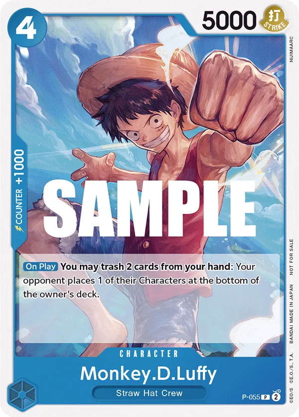 Carta Monkey.D.Luffy (P-055)
