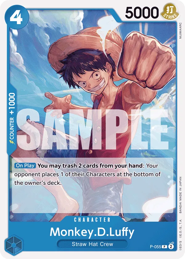 Carta Monkey.D.Luffy (P-055)