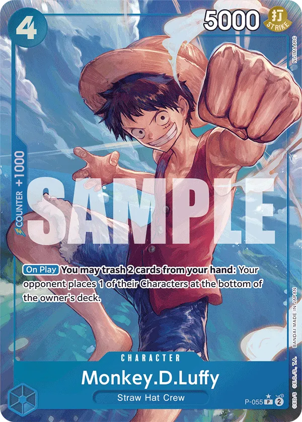 Carta Monkey.D.Luffy (P-055)