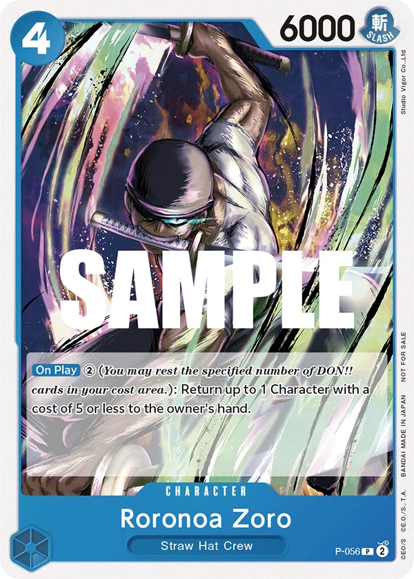Carta Roronoa Zoro (P-056)