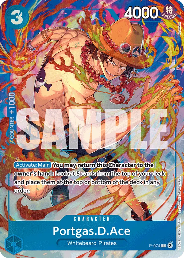 Carta Portgas.D.Ace (P-074)
