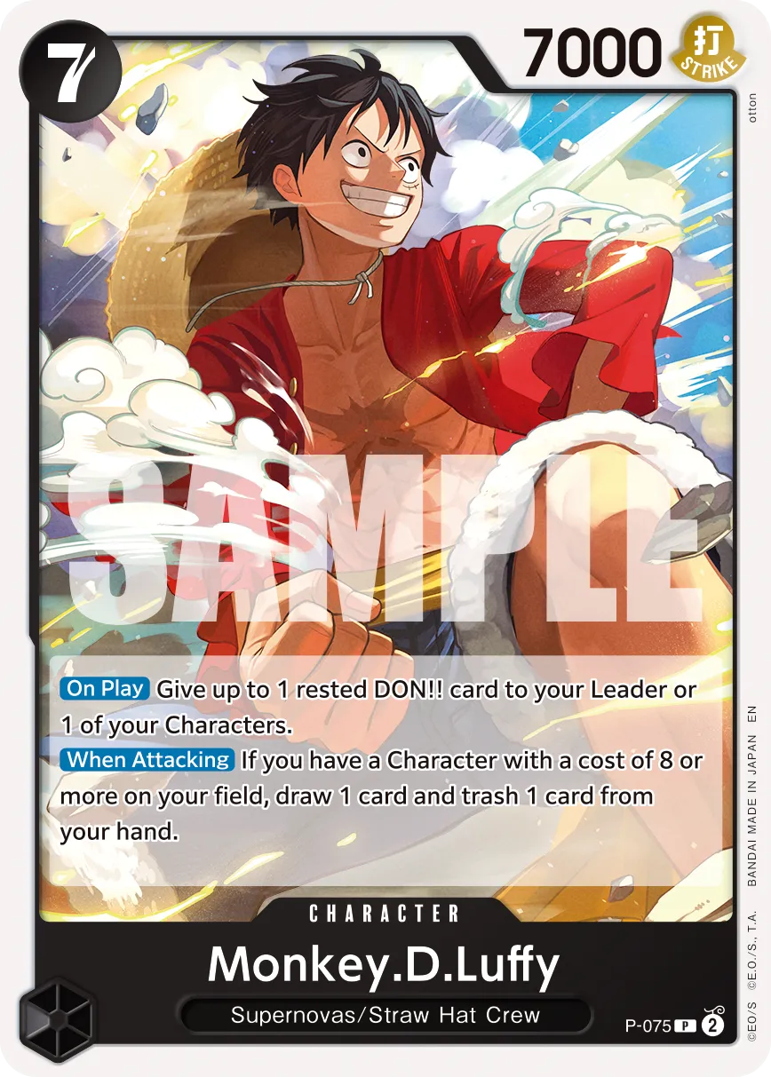Carta Monkey.D.Luffy (P-075)