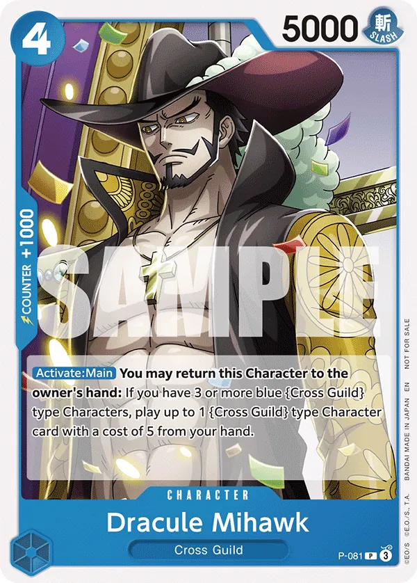 Carta Dracule Mihawk (P-081)
