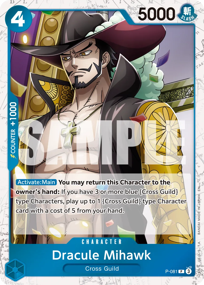 Carta Dracule Mihawk (P-081)