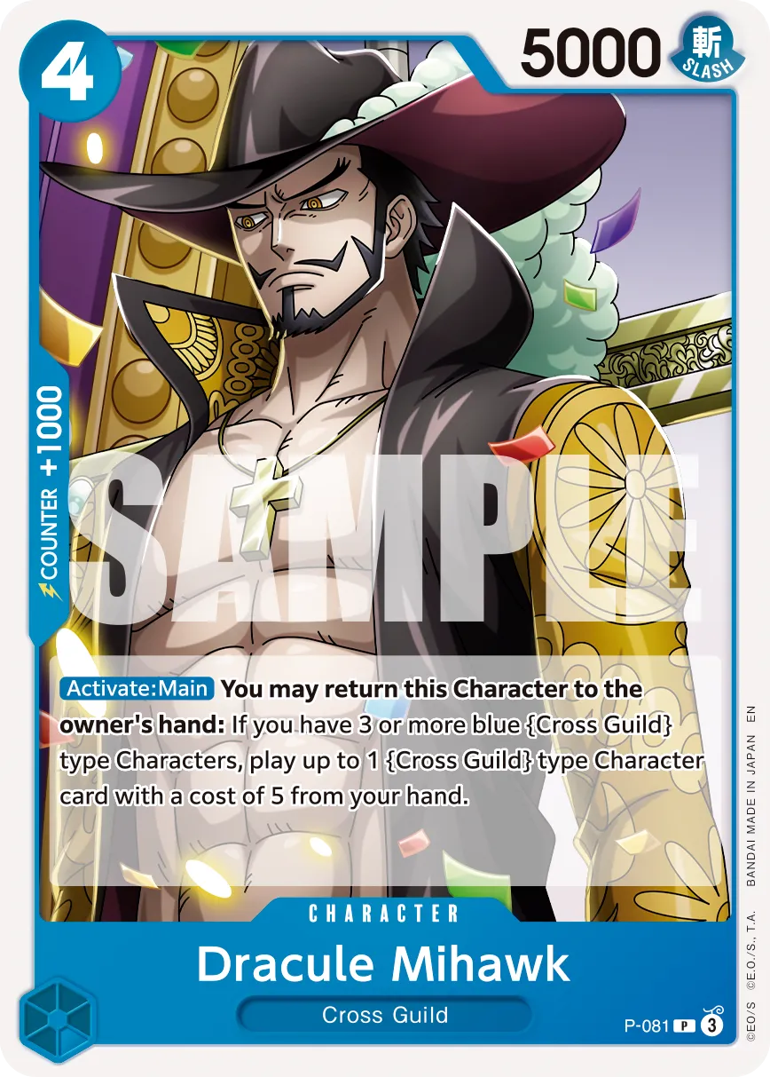 Carta Dracule Mihawk (P-081)