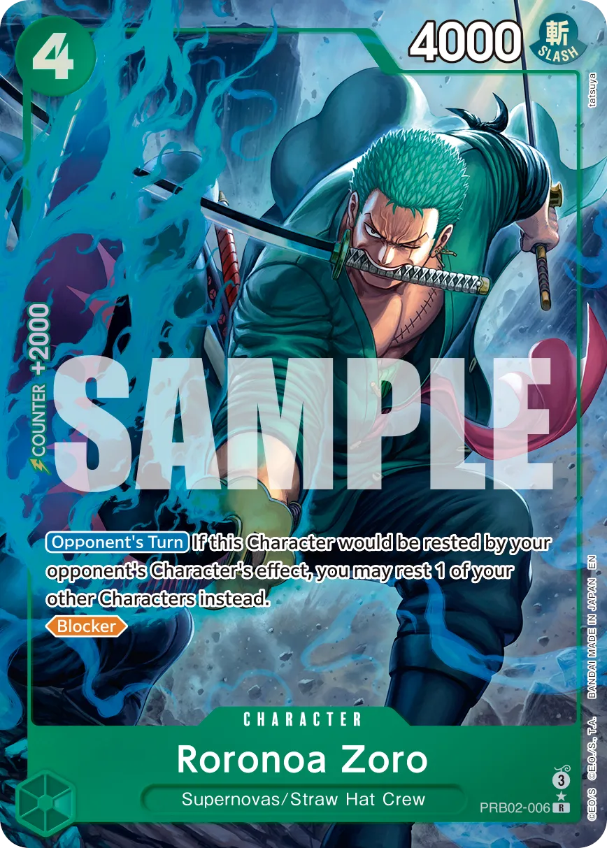 Carta Roronoa Zoro (PRB02-006)