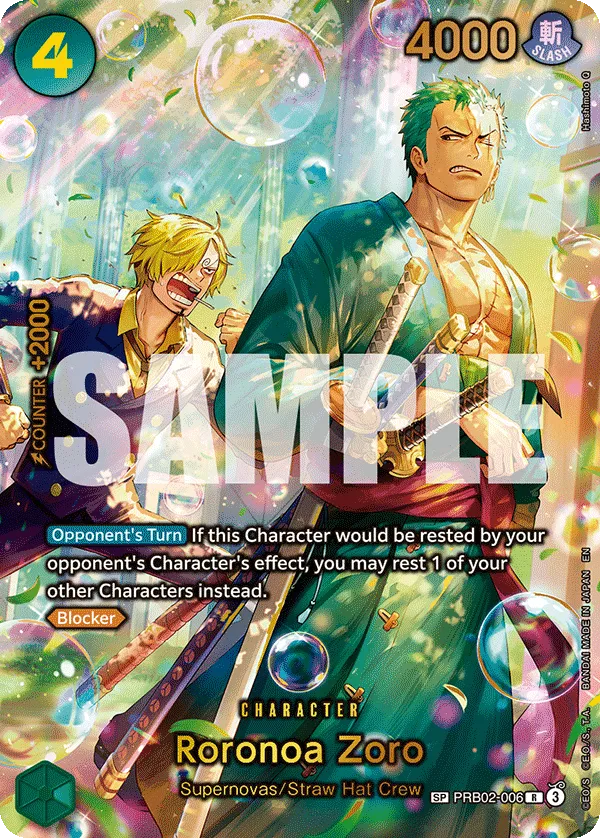 Carta Roronoa Zoro (PRB02-006)