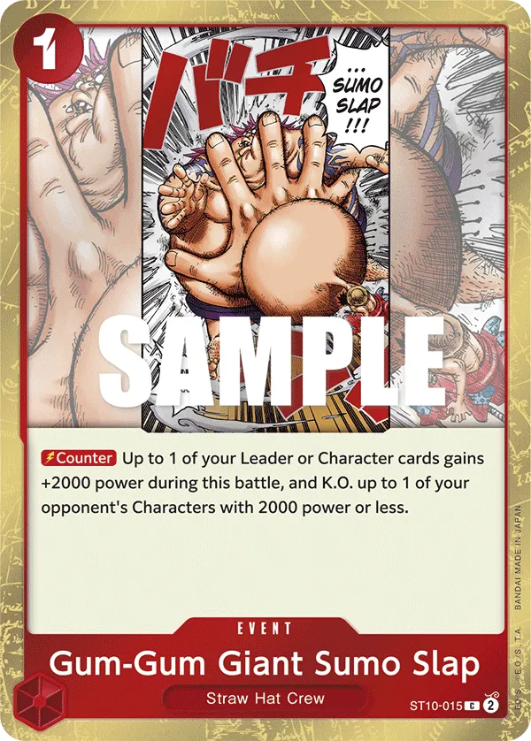 Carta Gum-Gum Giant Sumo Slap (ST10-015)