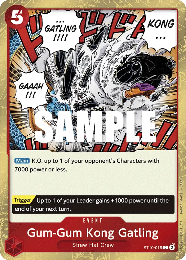 Carta Gum-Gum Kong Gatling (ST10-016)