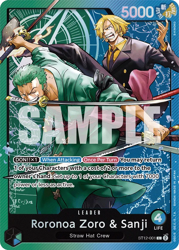 Carta Roronoa Zoro & Sanji (ST12-001)