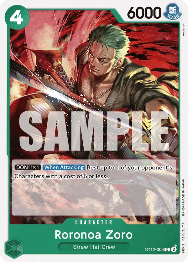 Carta Roronoa Zoro (ST12-008)