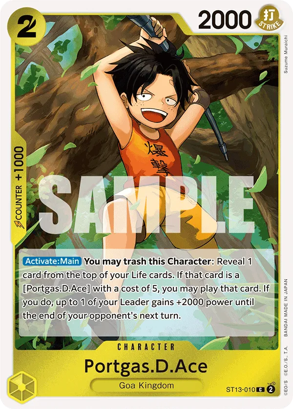 Carta Portgas.D.Ace (ST13-010)