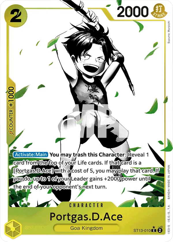 Carta Portgas.D.Ace (ST13-010)