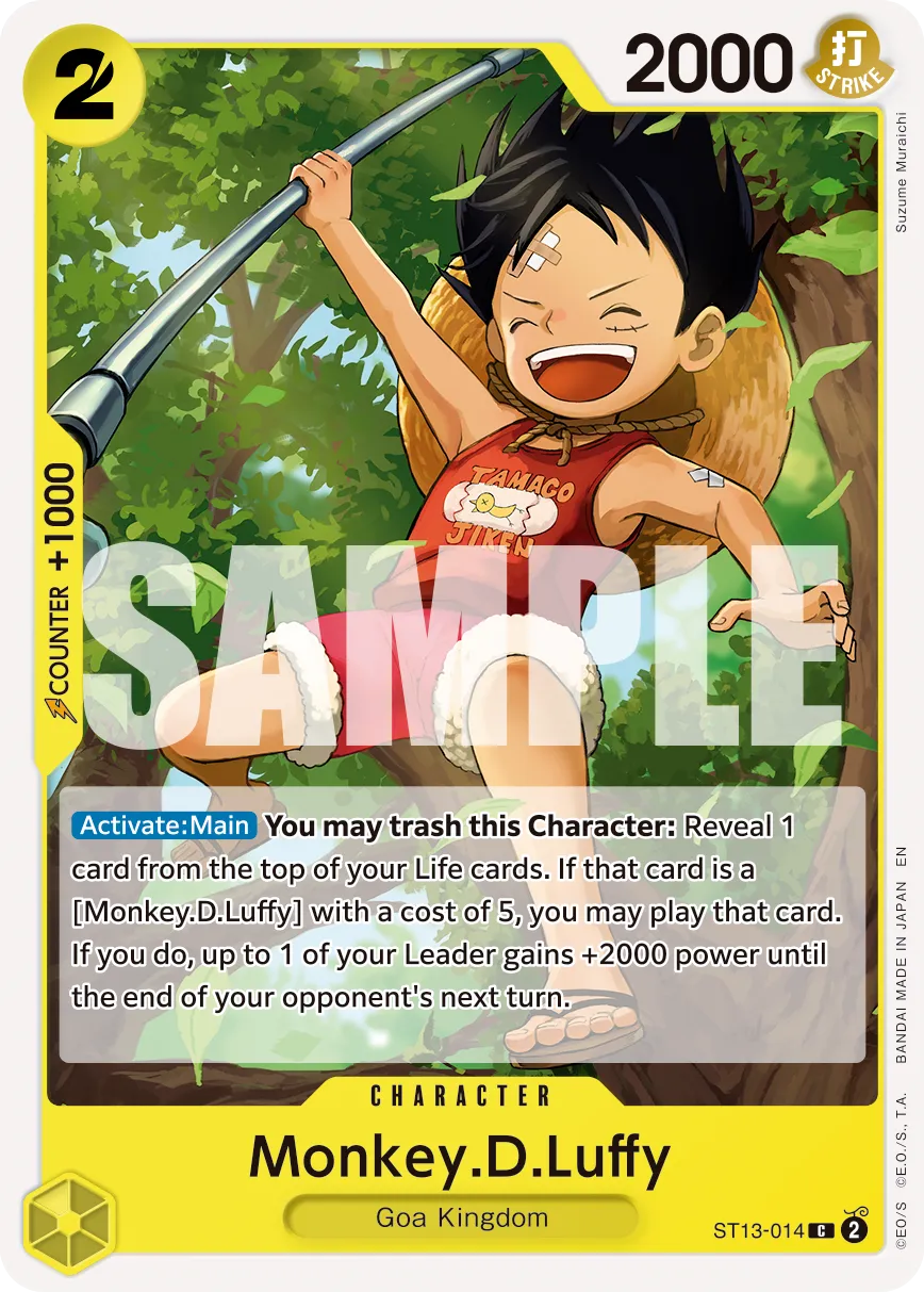Carta Monkey.D.Luffy (ST13-014)