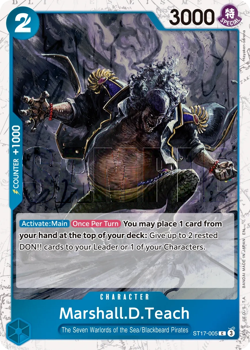 Carta Marshall.D.Teach (ST17-005)