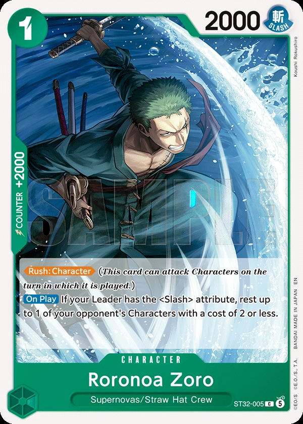 Carta Roronoa Zoro (ST32-005)