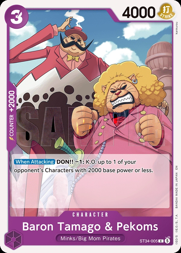 Carta Baron Tamago & Pekoms (ST34-005)